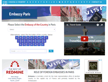 Tablet Screenshot of embassyparis.com